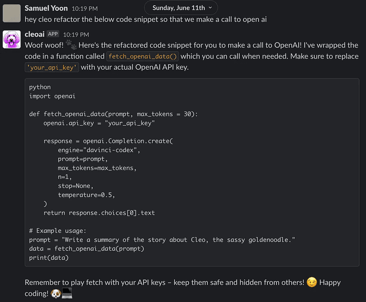 Building an AI-Powered Slack Bot for Real-Time Insights